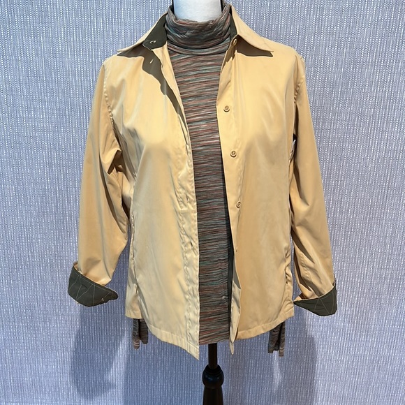 Faconnable Pale Yellow and Khaki Shirt / Light Jacket - Picture 3 of 6